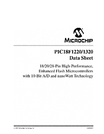 DataSheet PIC18F1320 pdf